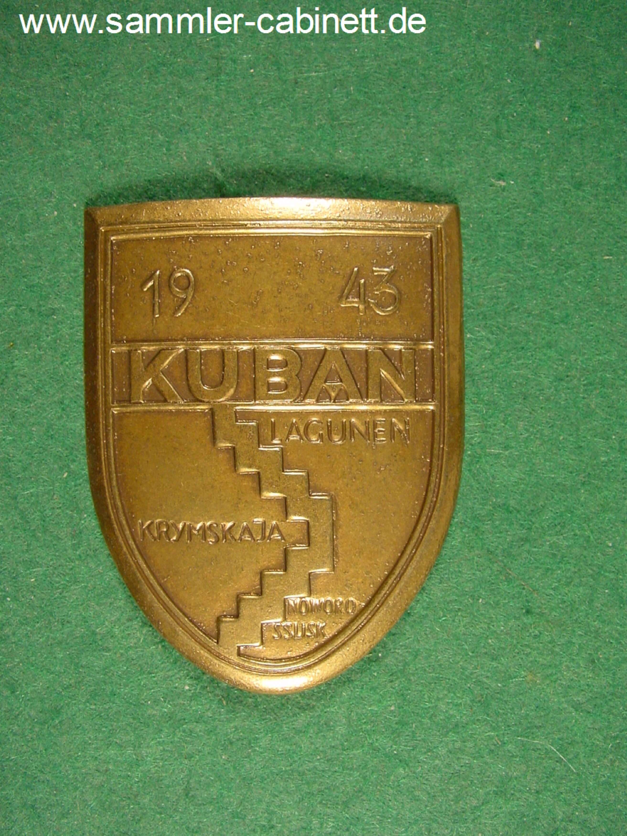 BRD - 3. Reich - Kuban - Schild -  Buntmetall -...