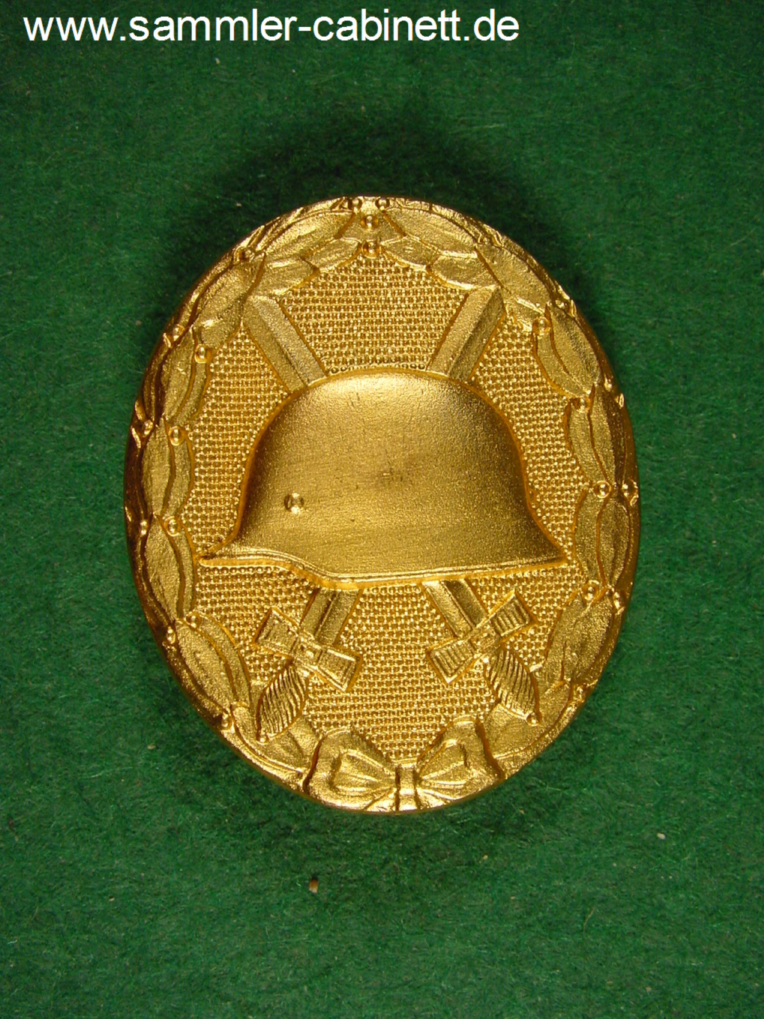 BRD - 3. Reich - Verwundetenabz. in Gold - Buntmetall -...