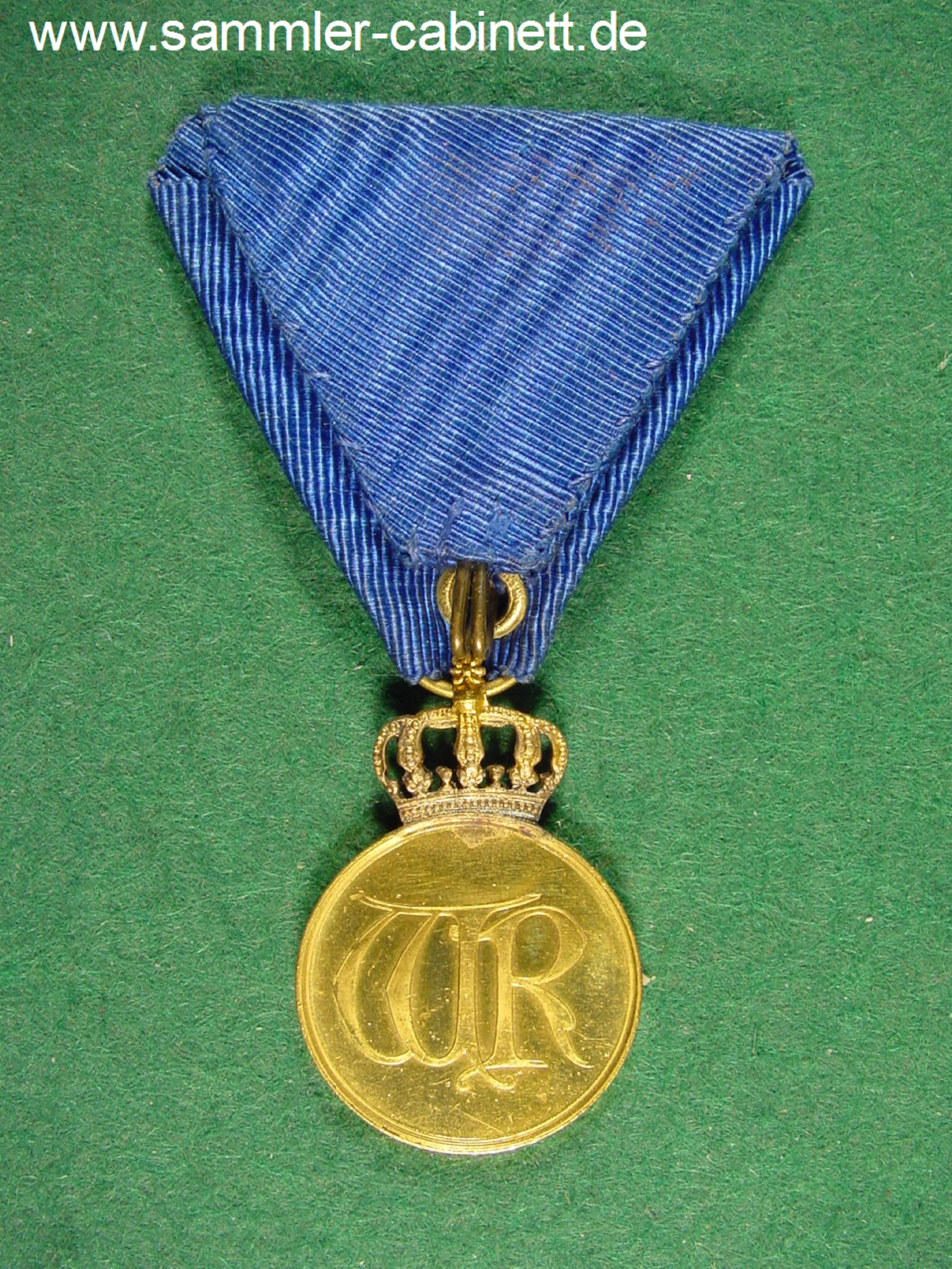 Kronen Orden - Medaille - mit offener Krone - feinst...