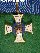 Kronenorden - 2. Modell - Kreuz der 2. Kl. - Halskreuz - GOLD - emailliert, am
